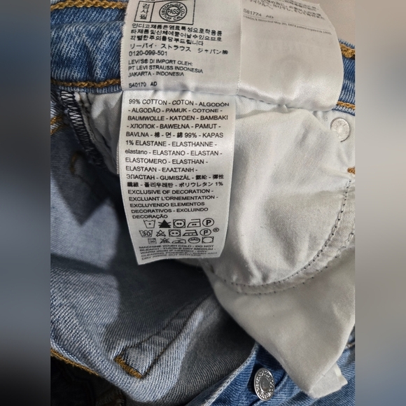 Levi's Jeans Vintage Big E Womens 27 Wedgie Straight Button Fly High Rise Denim - Picture 11 of 14
